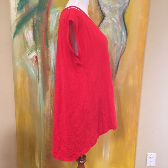 Anthropologie Open Shoulder Tee - Picture 3 of 6